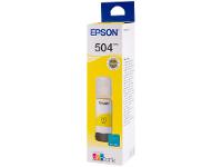Garrafa de Tinta Epson EcoTank T504 Amarelo Original Refil - 4