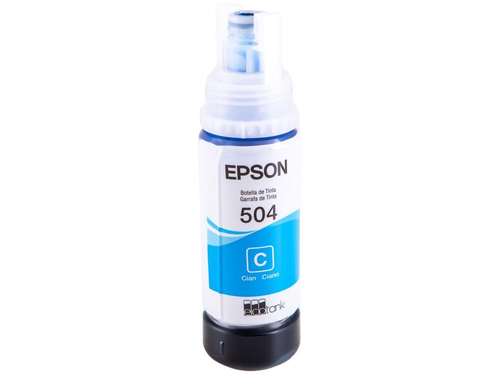 Garrafa de Tinta Epson EcoTank T504 Ciano Refil - 2