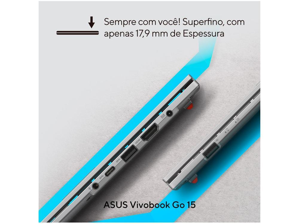 Notebook Asus Vivobook Go 15 Intel Core i3 N305 8GB RAM SSD 256GB Full HD Windows 11 E1504GA-NJ434W - 4