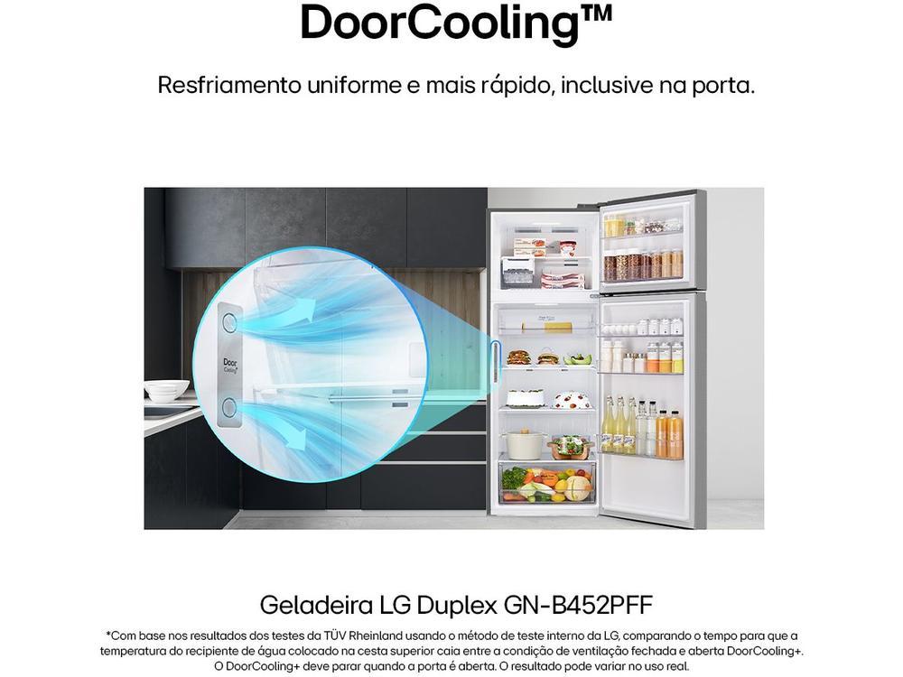 Geladeira/Refrigerador LG Frost Free Inox Duplex 461L GN-B452PFF - 5
