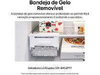 Geladeira/Refrigerador LG Frost Free Inox Duplex 461L GN-B452PFF - 7