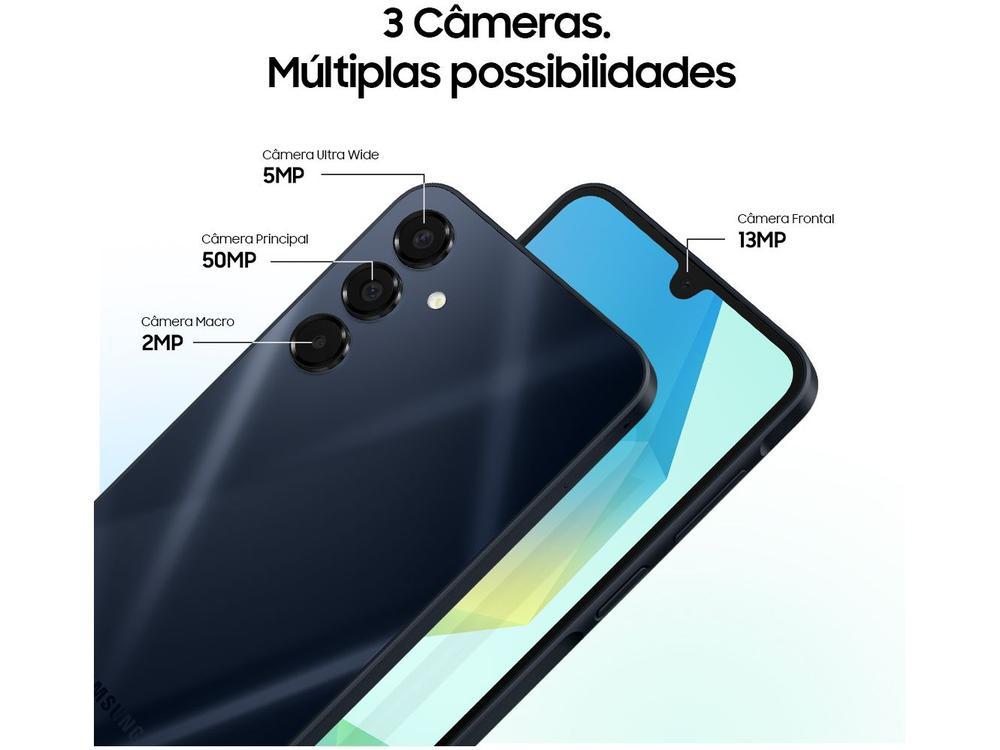 Smartphone Samsung Galaxy A16 128GB Cinza 5G 4GB RAM 6,7" FHD+ Câm Tripla até 50MP + Selfie 13MP Bateria 5000mAh - 17