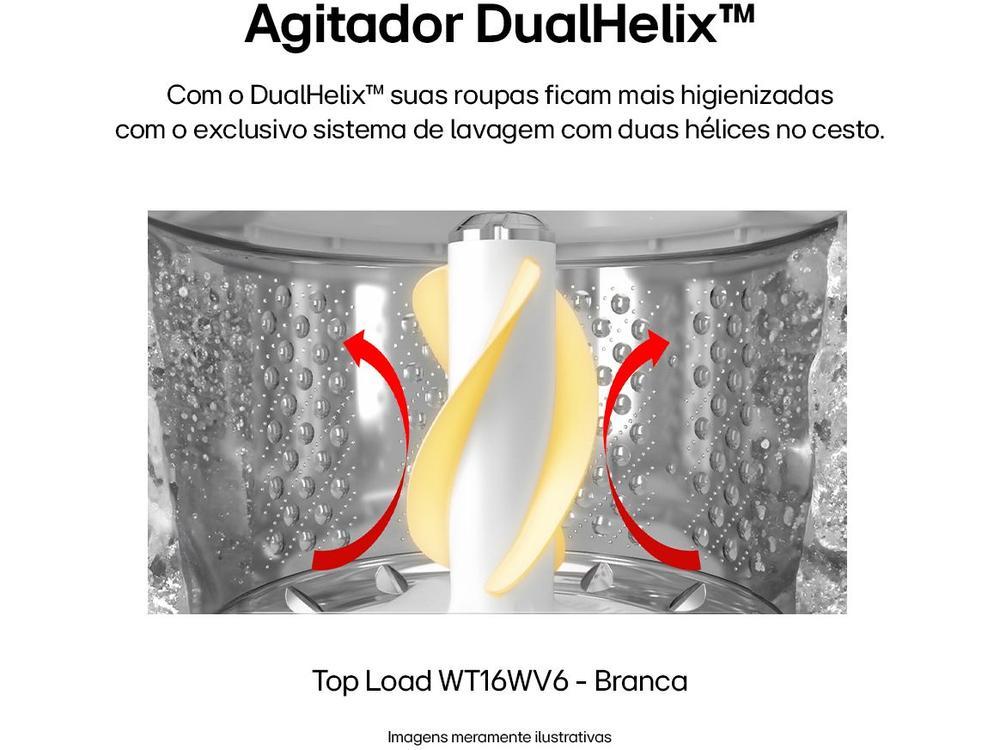 Lavadora de Roupas LG Inverter 16kg Cesto Inox Água Fria Branca WT16WV6A - 3