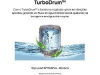 Lavadora de Roupas LG Inverter 16kg Cesto Inox Água Fria Branca WT16WV6A