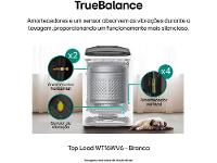 Lavadora de Roupas LG Inverter 16kg Cesto Inox Água Fria Branca WT16WV6A - 8