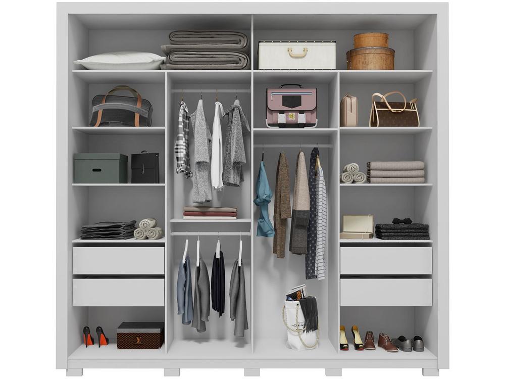 Guarda-roupa Casal 4 Gavetas 2 Portas Caemmun Romanus - 4