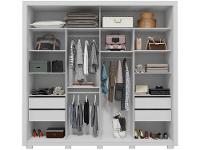 Guarda-roupa Casal 4 Gavetas 2 Portas Caemmun Romanus