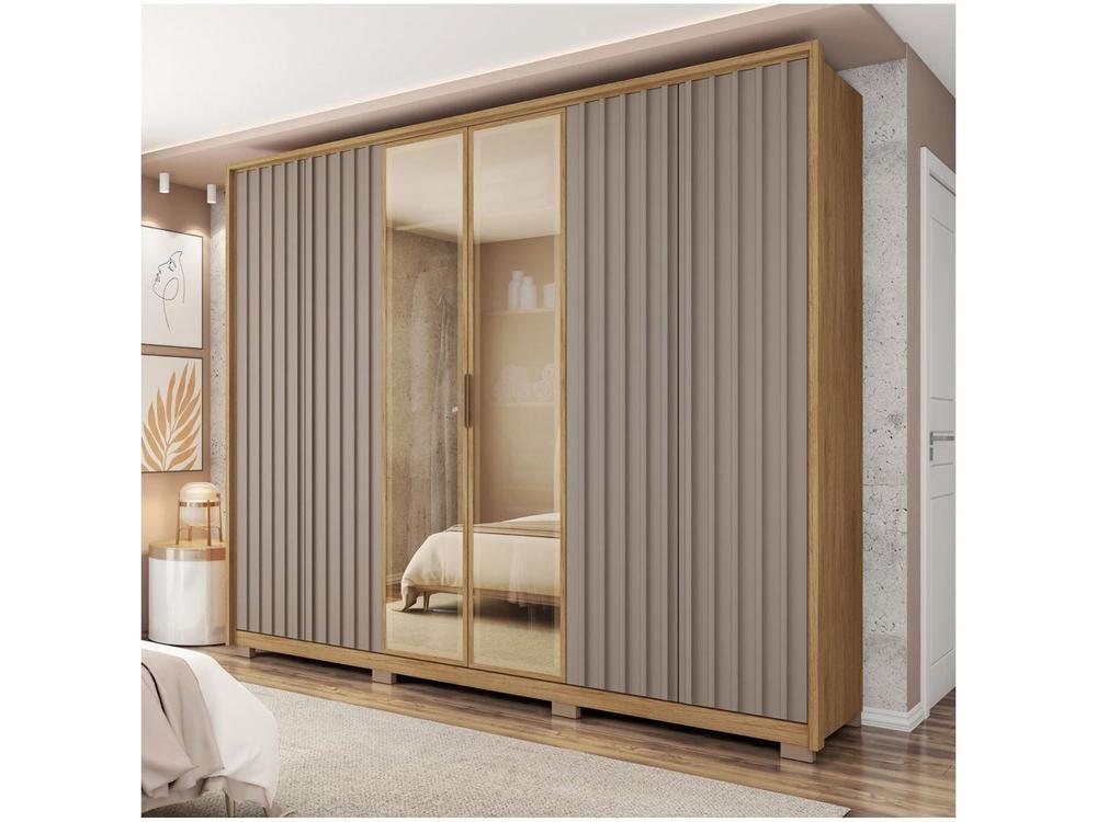 Guarda-roupa Casal 6 Portas 6 Gavetas Caemmun Centurium - 6