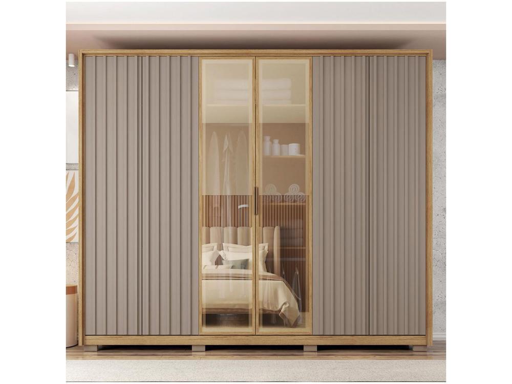 Guarda-roupa Casal 6 Portas 6 Gavetas Caemmun Centurium - 7