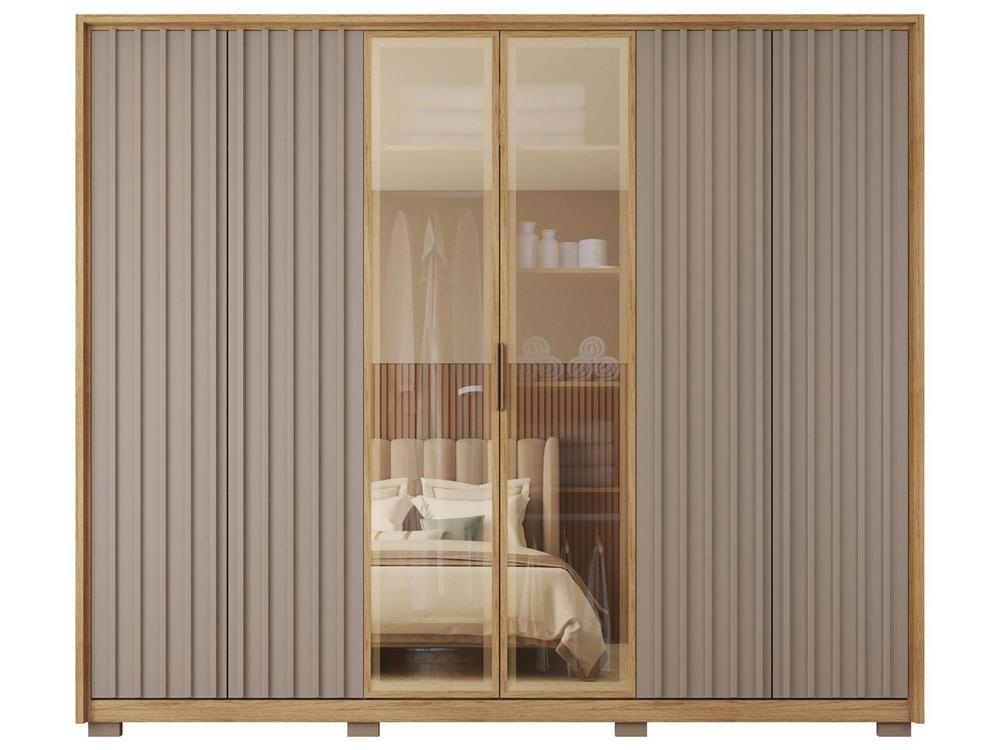 Guarda-roupa Casal 6 Portas 6 Gavetas Caemmun Centurium - 8