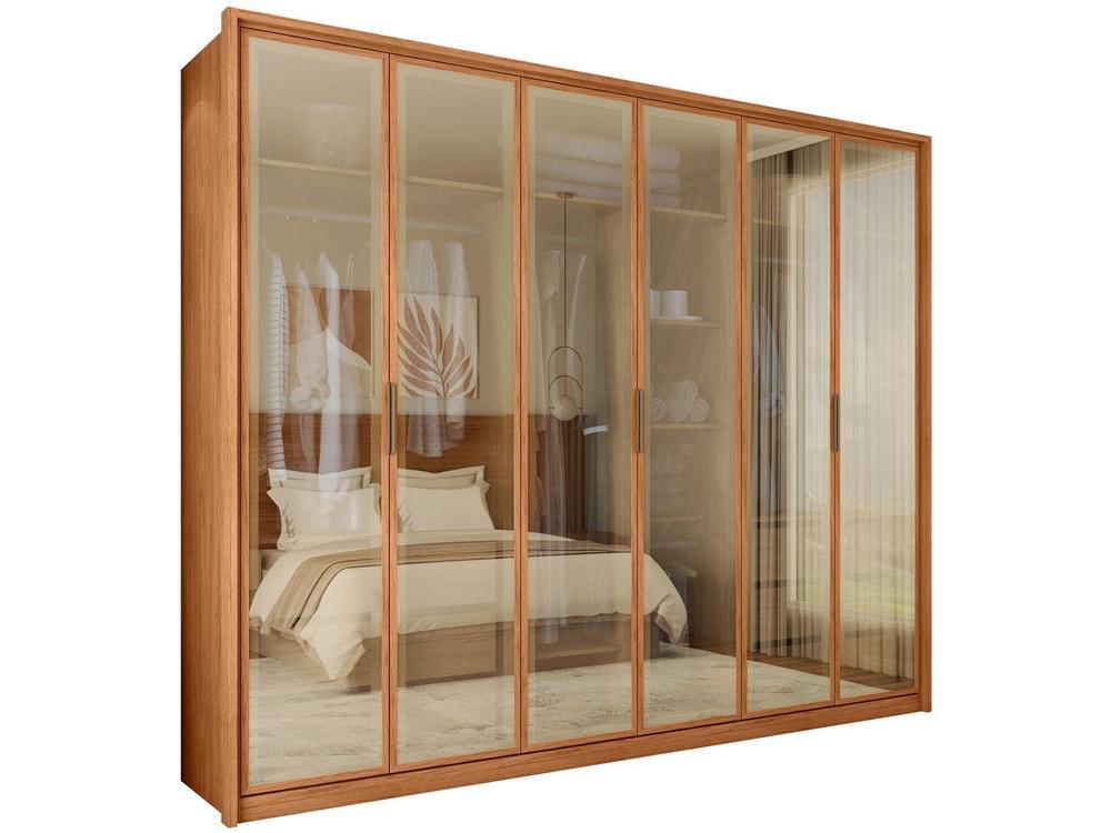 Guarda-roupa Casal 6 Gavetas 6 Portas Caemmun Reflex - 1