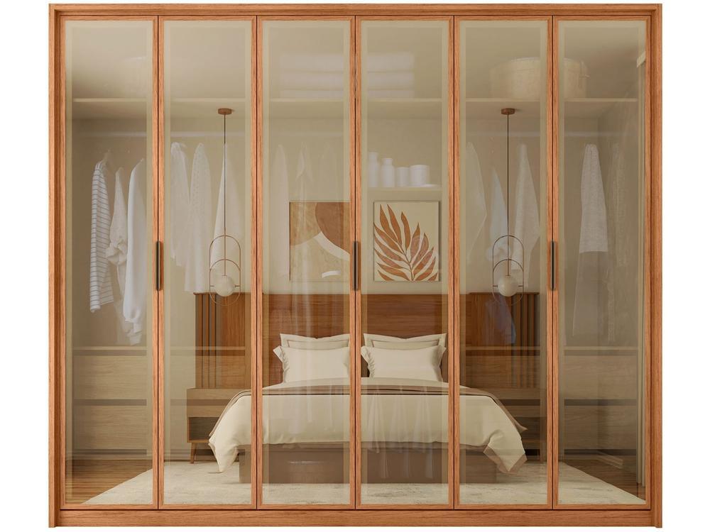 Guarda-roupa Casal 6 Gavetas 6 Portas Caemmun Reflex - 7