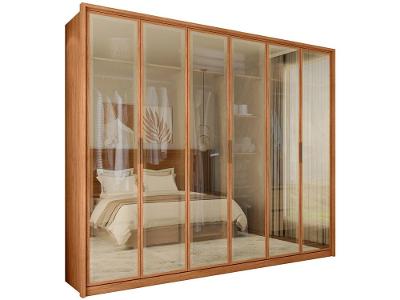 Guarda-roupa Casal 4 Gavetas 6 Portas Caemmun Reflex