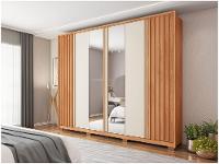 Guarda-roupa Casal 4 Gavetas 6 Portas Caemmun Apollo - 6