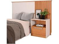 Cabeceira Solteiro Caemmun Lucila Freijo e Off White - 5