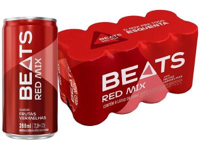 Beats Red Mix Frutas Vermelhas Lata 269ml 8 Unidades