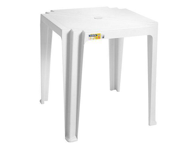 Mesa Quadrada Polipropileno Tramontina Tambaú 92314010 Branco - 1