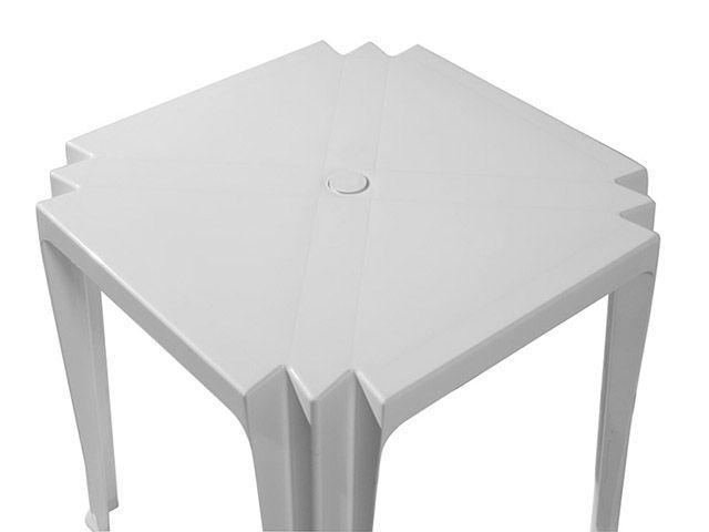 Mesa Quadrada Polipropileno Tramontina Tambaú 92314010 Branco - 3
