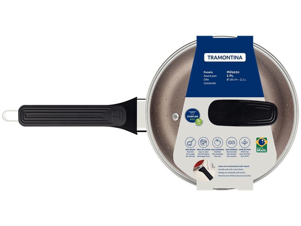 Panela Tramontina Antiaderente de Alumínio Amêndoa 18cm 2,1L Milazzo - 7