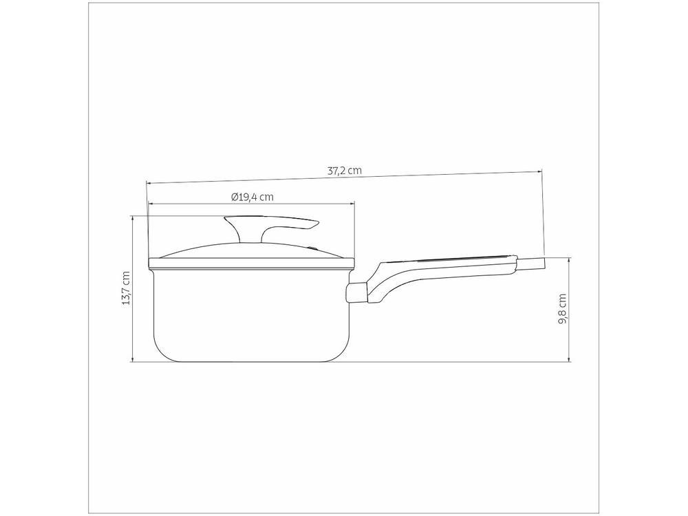 Panela Tramontina Antiaderente de Alumínio Amêndoa 18cm 2,1L Milazzo - 8