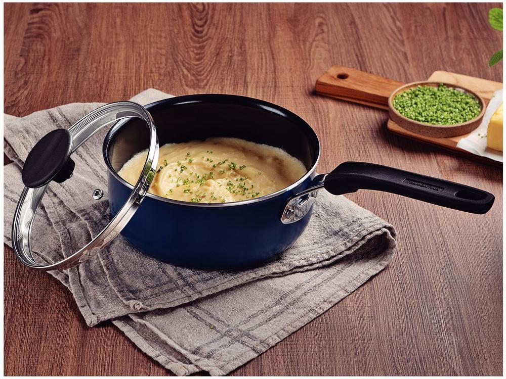 Panela Tramontina Antiaderente de Alumínio Azul Mediterrâneo 18cm 2L Tunis - 2