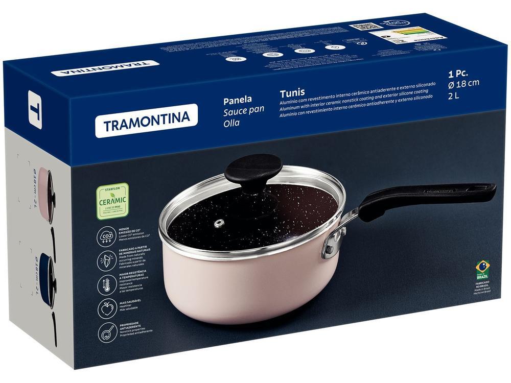 Panela Tramontina Antiaderente de Alumínio Azul Mediterrâneo 18cm 2L Tunis - 4
