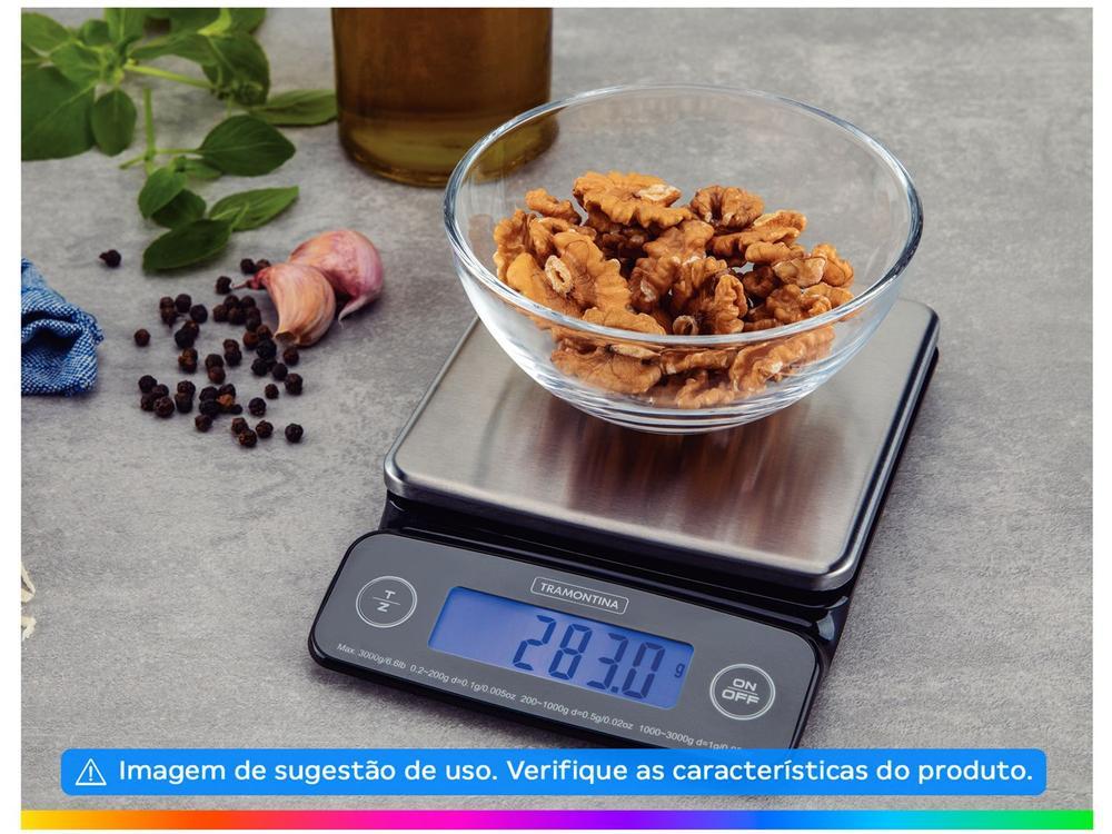 Balança de Cozinha Digital Tramontina  3kg Inox Adatto 61101050 - 2