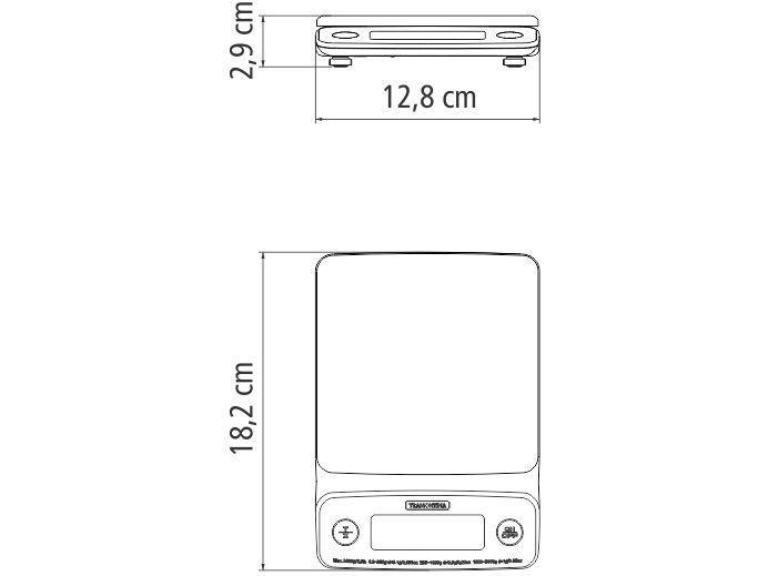 Balança de Cozinha Digital Tramontina  3kg Inox Adatto 61101050 - 5