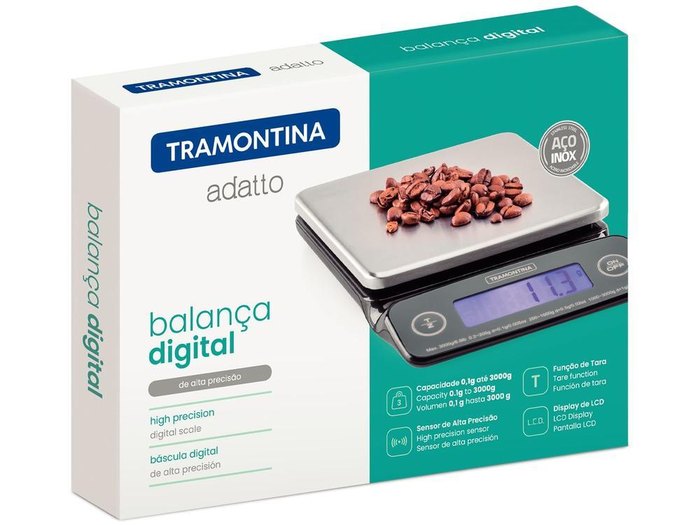 Balança de Cozinha Digital Tramontina  3kg Inox Adatto 61101050 - 6