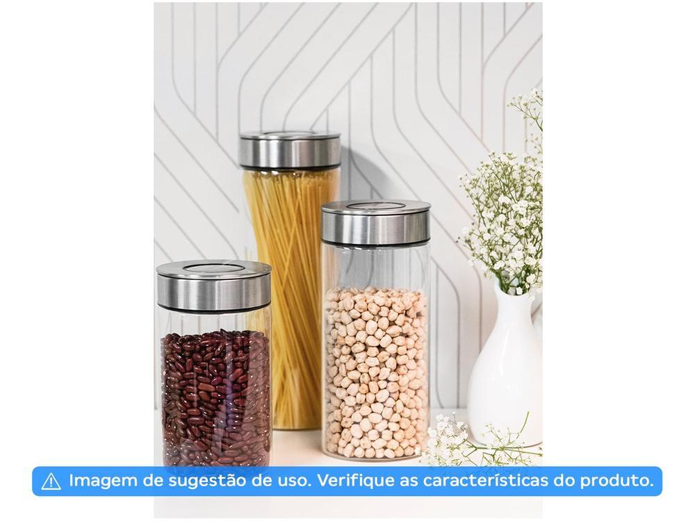 Pote de Vidro Hermético Tramontina com Tampa Redondo 1,8L Purezza - 8