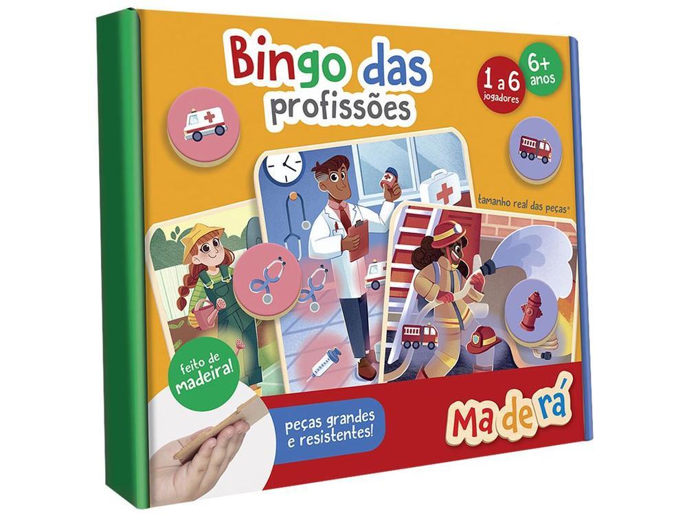 Jogo Bingo das Profissões Madera Toyster - 1