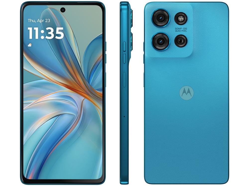 Smartphone Motorola Moto G75 256GB Azul 5G 8GB RAM 6,8" Câm. Dupla Selfie 16MP - 1