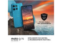 Smartphone Motorola Moto G75 256GB Azul 5G 8GB RAM 6,8" Câm. Dupla Selfie 16MP - 5