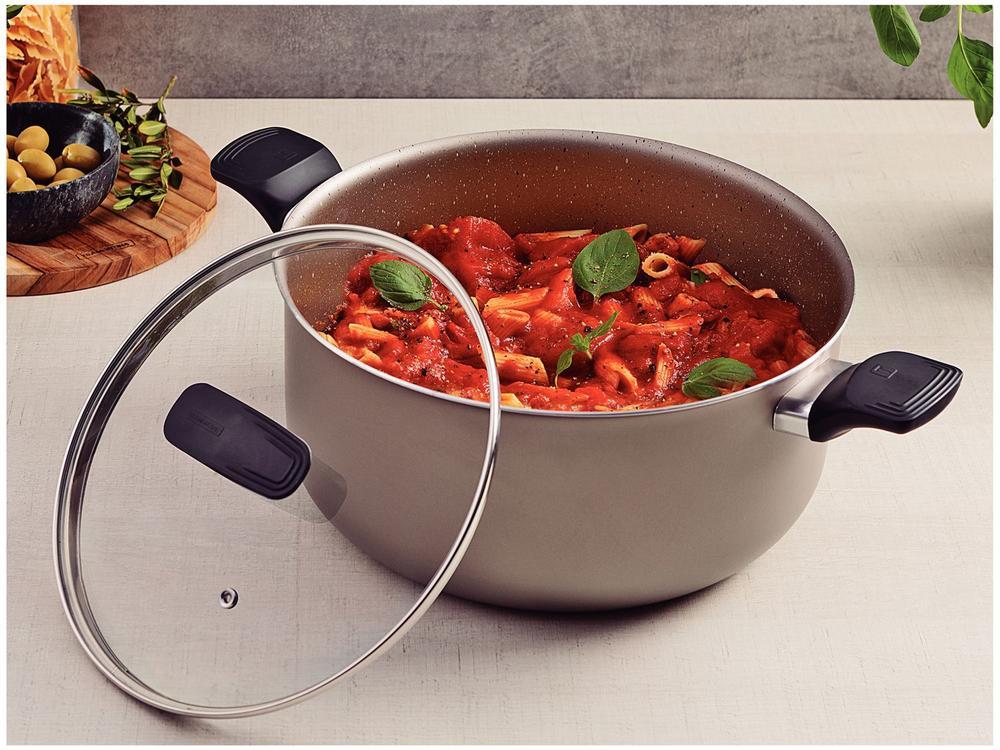 Caçarola Tramontina Antiaderente de Alumínio 24cm 4,9L Amêndoa Milazzo - 2