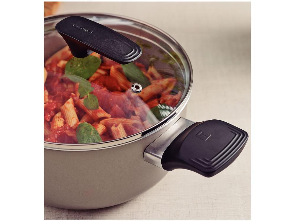 Caçarola Tramontina Antiaderente de Alumínio 24cm 4,9L Amêndoa Milazzo - 3