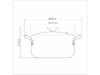 Caçarola Tramontina de Alumínio 24cm 4,8L Azul MediterrâneoTunis - 3
