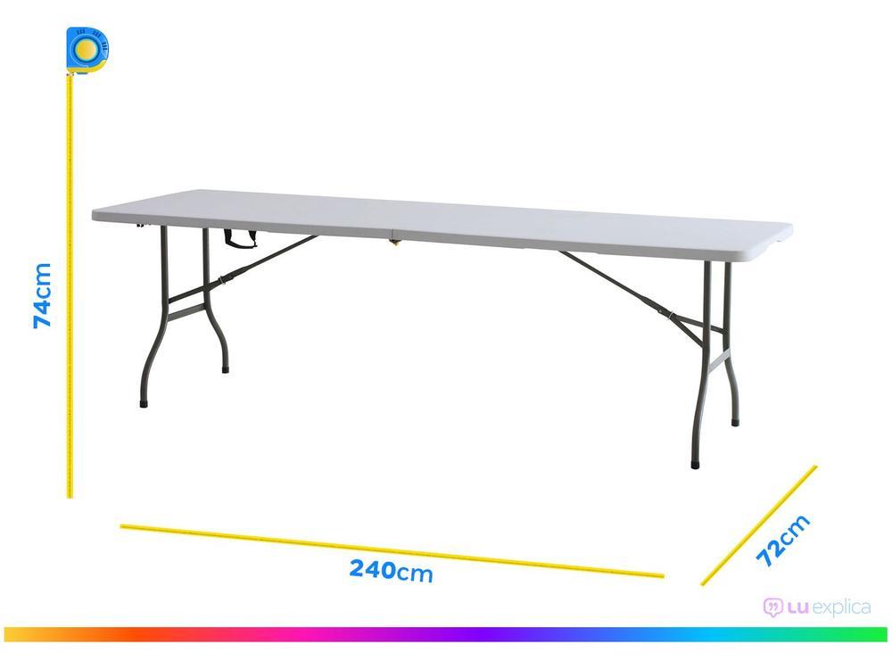 Mesa Dobrável Multiuso 240cm Otello DOB-BR3 - 4