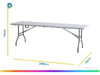 Mesa Dobrável Multiuso 240cm Otello DOB-BR3 - 4