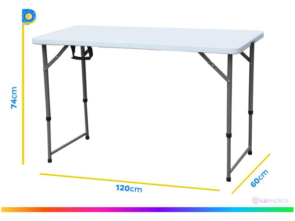 Mesa Dobrável Multiuso 1,20m Otello DOB-BR1 - 4