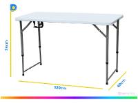 Mesa Dobrável Multiuso 1,20m Otello DOB-BR1 - 4