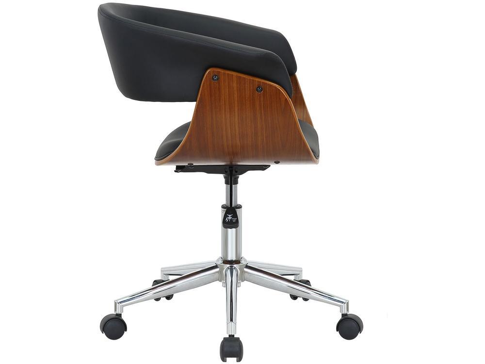 Cadeira de Escritório Executiva Giratória Preta DSG-002 Otello - 3