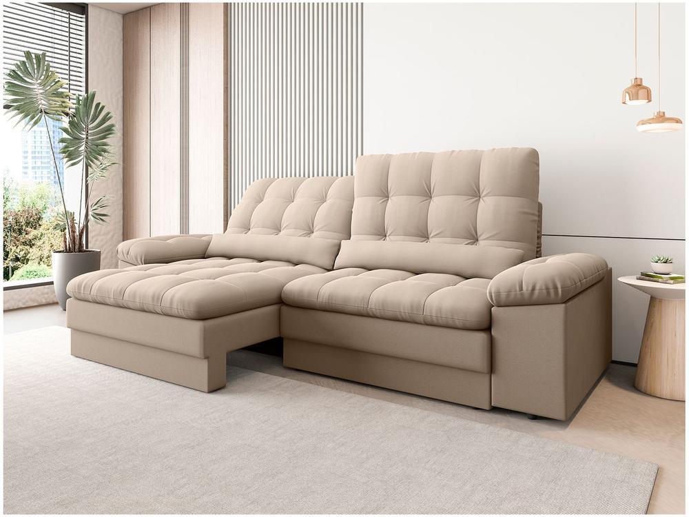 Sofá 4 Lugares Retrátil Reclinável Velosuede Cristal Next Sofás - 1