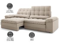 Sofá 4 Lugares Retrátil Reclinável Velosuede Cristal Next Sofás - 2