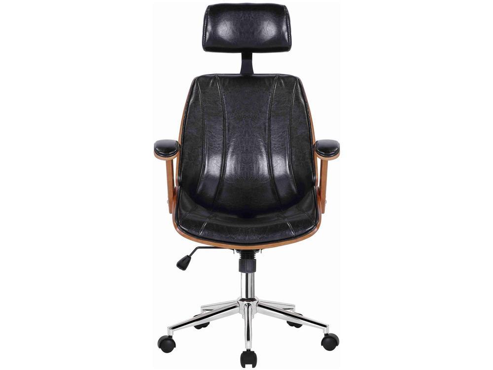 Cadeira de Escritório Presidente Giratória Preta DSG-001 Otello - 2