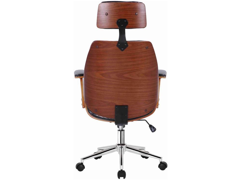 Cadeira de Escritório Presidente Giratória Preta DSG-001 Otello - 4