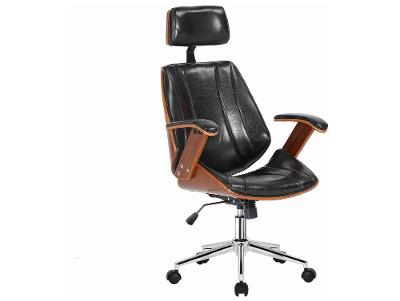 Cadeira de Escritório Presidente Giratória Preta DSG-001 Otello