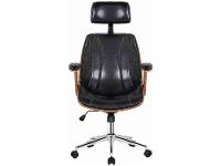 Cadeira de Escritório Presidente Giratória Preta DSG-001 Otello - 2