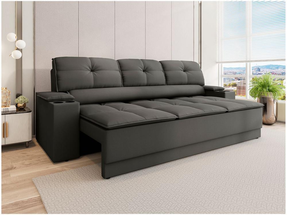 Sofá 3 Lugares Retrátil Reclinável Velosuede Up Next Sofás - 1