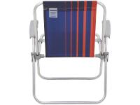 Cadeira de Praia Alta Tramontina Basic Samoa Azul Escuro e Laranja - 15