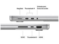 Notebook Macbook Apple Pro 14" M4 16GB RAM SSD 1TB Prateado - 7